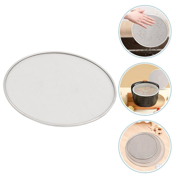 BESTYASH Stainless Steel Splatter Screen for Frying Pans, Fine Mesh Grease Guard, Kitchen Cooking Oil Splash Protector