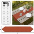 thumbnail image 3 of Rust Red Table Runner Linen Burlap Table Runner 72 Inches Long Rustic Farmhouse Solid Color Dresser Scarves for Kitchen Island Coffee Dining Room Party Wedding Banquet Holiday Decoration 16"x72", 3 of 8