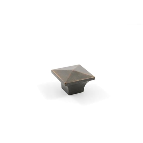 Residential Essentials 10221VB Square Cabinet Knob- Venetian Bronze