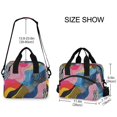 thumbnail image 2 of FORMRS Reusable Lunch Bag for Work School Leakproof Insulated Cooler with Adjustable Shoulder Strap, Stripes Pattern, 2 of 6