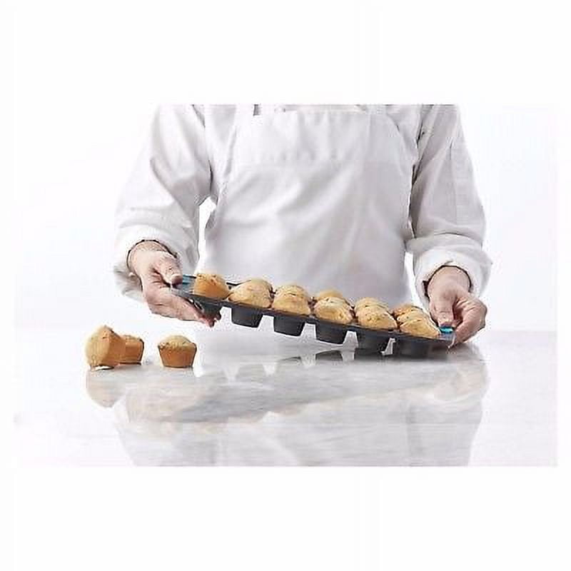 24-Cavity Metal Reinforced Silicone Mini Muffin Pan by Celebrate
