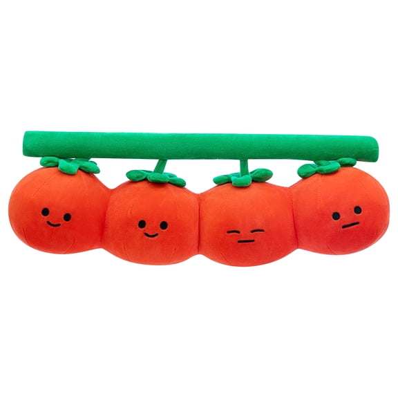 26 inch Tomato Plush Toy Soft Huggable Comfort Soft Plush Material Vegetable Stuffed Animal Home Decor Cushion Cute Gift Friends Adults Kitchen
