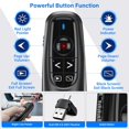 thumbnail image 3 of HSAPOW-2-in-1 USB Type C Presentation Clicker, Wireless Presentation Clicker PowerPoint Presenter Remote with Volume Control, Powerpoint Clicker with Slide Advancer for Computer/Laptop/Mac, 3 of 4