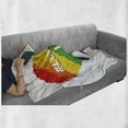thumbnail image 6 of Pride Soft Flannel Fleece Throw Blanket, Illustration of Colorful Heart LGBT Colors Love Wins Hashtag Peace, Cozy Plush for Indoor and Outdoor Use, 50" x 70", Multicolor, by Ambesonne, 6 of 6