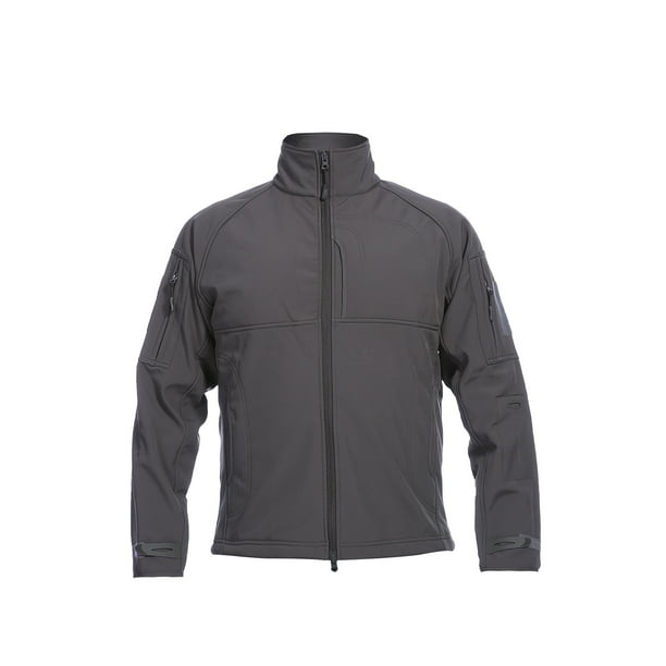 Chaqueta impermeable de forro polar impermeable para hombre, de piel de tiburón, suave, para exteriores, camuflaje Pompotops oipoqjl12475