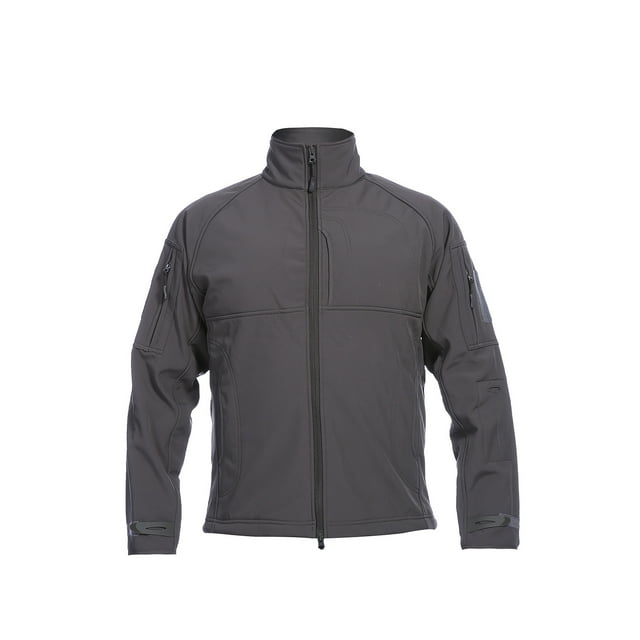 Chaqueta impermeable de forro polar impermeable para hombre, de piel de tiburón, suave, para exteriores, camuflaje Pompotops oipoqjl12477