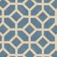 thumbnail image 6 of SAFAVIEH Beach House Kadri Geometric Indoor/Outdoor Runner Rug, Blue/Creme, 2'2" x 8', 6 of 7