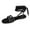Black, variant on Anuirheih Lace up Sandals Tie up Dress Summer Flat Sandals for Women, Women's Casual Strappy Sandals Beach Sandals, for Work Walking(Black）