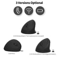 thumbnail image 2 of Graflsoa Ergonomic 2.4G Wireless Vertical Mouse with Adjustable DPI (800/1200/1600), 6-Button Design, ABS Material, Black/White/Pink Options, Battery Not Included, 2 of 6
