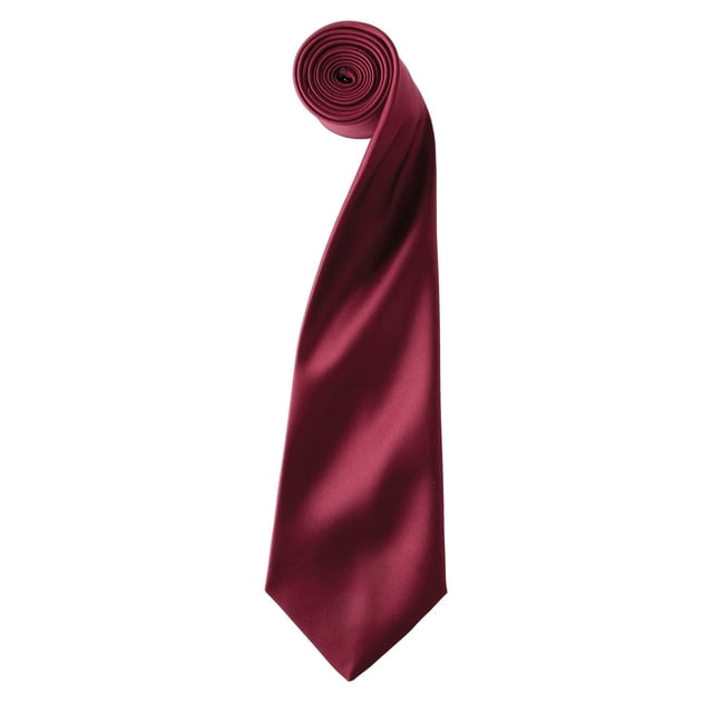 Premier Cravate Satin Simple pour Homme (Lame Étroite)