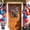 D, variant on Gallickan The US Independence Day Round Wooden Sign Pendant, Star Stripe Welcome Sign for Door Wall, 1pc