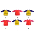 thumbnail image 3 of Youkk Long Sleeves Painting Cover Up For Kids Breathable And Front Large Pocket Solid Color Minimalist Yellow Blue S, 3 of 6