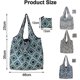 thumbnail image 2 of ZHAOCHENG Bolsa de compras plegable, 4 piezas Bolsas de compras reutilizables Bolsas de compras plegables, 2 of 5