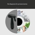 thumbnail image 2 of Pistola rociadora de cobre cromado, cabezal de ducha de mano pequeño, pistola rociadora para inodoro, asiento doble, grifo para zapatos, almohadilla para lavar los pies, 2 of 5