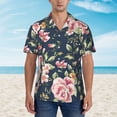 thumbnail image 4 of Fotbe Vintage Floral Hawaiian Shirt For Men Unisex Summer Beach Casual Short Sleeve Cotton Linen Button Down Shirts-Medium, 4 of 9