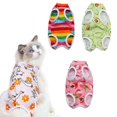 thumbnail image 2 of 4 Pack Cat Recovery Wrap Set - Cotton Breathable Kitten Sanitizing and Recovery Clothes, 2 of 5