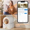 thumbnail image 5 of Flycity Self Cleaning Litter Box, Automatic Litter Box with App Control for Multiple Cats, Safety Sensors, Low Noise, White, 5 of 9