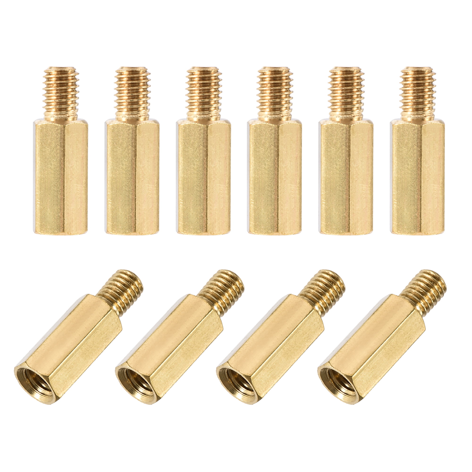 Uxcell Brass M5 15mm7mm Male Female Hex Standoff 10 Pack