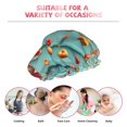 thumbnail image 6 of KLL Floating Colorful Cereal Pattern Shower Cap & Bath Cap for Women,Reversible Oversized Waterproof Shower Caps for all Hair Lengths,Elastic Reusable Bathing Hair Cap, 6 of 6