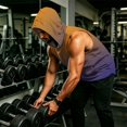 thumbnail image 5 of Men's Sleeveless Gradient Hoodie Tank, Muscle Fit Pullover Workout Vest with Pocket - Breathable Quick-Dry Athletic Shirt for Summer Gym & Bodybuilding Pink XXL, 5 of 8