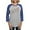 Heather/Blue, variant on CafePress - Mimi Long Sleeve T Shirt - Womens Baseball Tee
