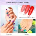 thumbnail image 6 of Nailshion Quick Air Dry Nail Polish Set, 16 Colors 10ML Rainbow Nail Polish with Clear Base Top Coat and 35Pcs Remover Pads Spring Summer Regular Nail Lacquer Gift for Women Girls, 6 of 9