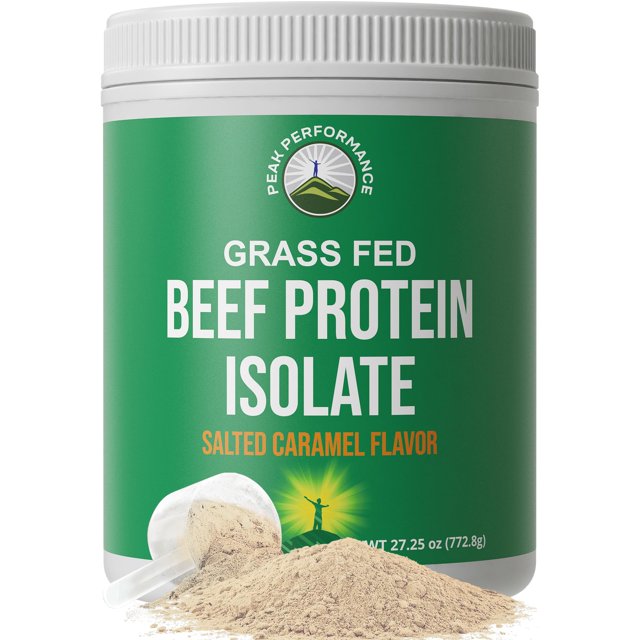 Proteína en Polvo Peak Performance Aislado de Res Sabores Caramelo Salado