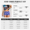 thumbnail image 5 of Cauagu blue Skull purple flower for Womens Workout Impact Shorts,Booty Biker Shorts High Waisted Elastic Athletic Shorts for Yoga Gym Running Sports-X-Large, 5 of 8