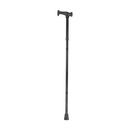 HealthSmart Walking Cane with Ergonomic Handle for Men and Women, Adjustable and Collapsible Folding Walking Cane, Fashionable and Foldable Walking Cane, Black