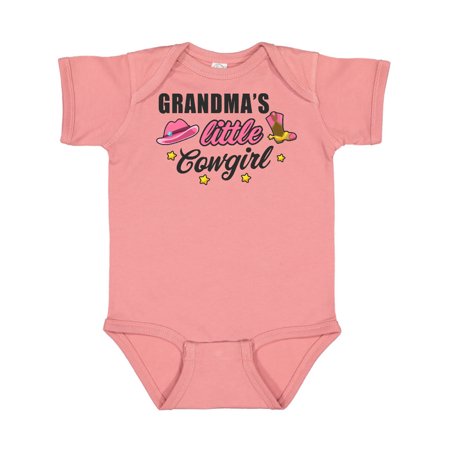 

Inktastic Grandmas Little Cowgirl with Cowgirl Hat and Boots Gift Baby Girl Bodysuit