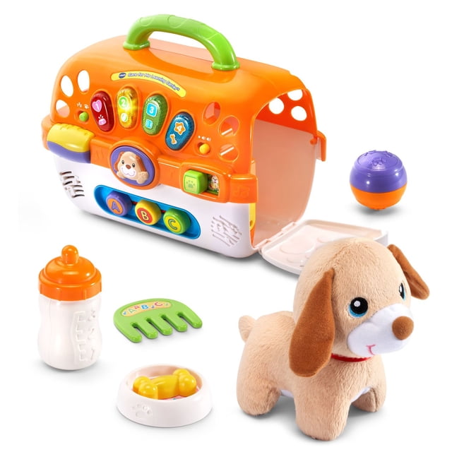 Juguete Learning Carrier VTech Care for Me con cachorro de peluche
