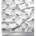thumbnail image 1 of Soimoi Cotton Jersey Fabric Pug Dog Print Fabric by The Yard 58 Inch Wide, 1 of 3