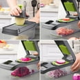 thumbnail image 3 of Outil de Préparation Alimentaire Multifonctionnel pour Cuisine Maison - Trancheuse, Déchiqueteuse et Trancheuse Auto-Conçue pour une Cuisson Efficace, Article à Succès Amazon, Durable et Facile à Utiliser, Vert Grisâtre, Sans Séparateur de Blanc d'Œuf, 3 of 5