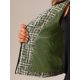 thumbnail image 5 of Chaqueta de tweed de manga larga con cierre de botones en el frente y cuello redondo para mujer INSPIRE CHIC, talla L verde, 5 of 6