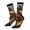 2 Black-1, variant on Flower Field Poodle Crew Socks for Men & Women, Breathable Casual Athletic Ankle Socks
