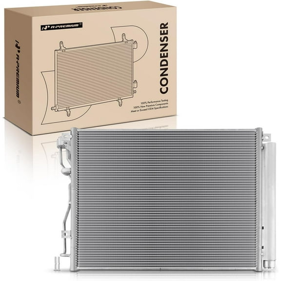 A-Premium Air Conditioning A/C Condenser Compatible with Hyundai Sonata 2015-2019 1.6L 2.0L, Replace# 4740, 97606C2100