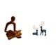 thumbnail image 1 of Colección De Esculturas Abstractas De Figuras Humanas Pensantes Y Renos Para Decoración De Oficinas, Bares, Bodas Y Hogares. Juego De Adornos Versátiles Para La Sala De Estar., 1 of 8