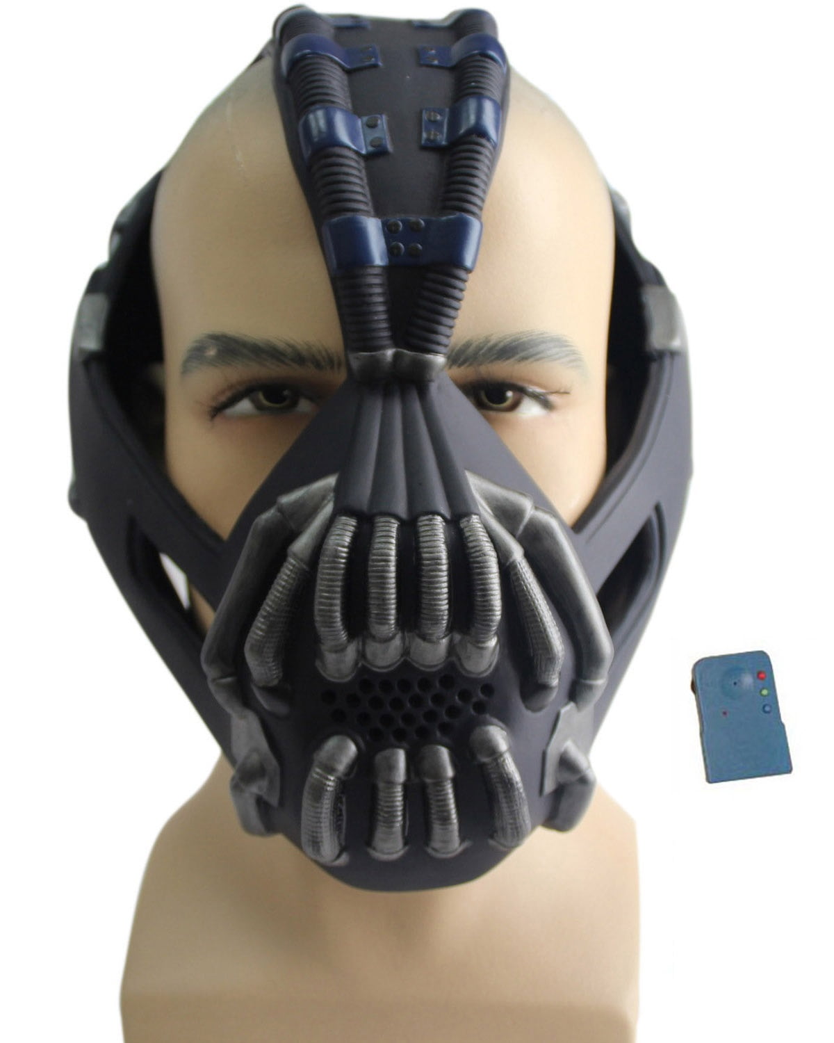 Bane Mask+Voice Changer Batman Cosplay Costume The Dark Knight Rises Metal  Color Version 2 Accessories Props Xcoser 