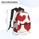 thumbnail image 2 of Disketp Love Mochila Ligera Clásica con Múltiples Bolsillos, Mochila Casual para Hombre y Mujer, Ideal para Escuela, Trabajo y Viajes, 2 of 6