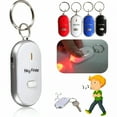 thumbnail image 4 of GJX 4 Pc Key Finder Locator Anti Lost Keys Keychain Tracker Whistle Sound LED Light, 4 of 5