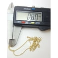 thumbnail image 7 of New 14K Yellow Gold 0.8mm Square Spiga Wheat Chain Necklace fine gift 1.8g 22", 7 of 7