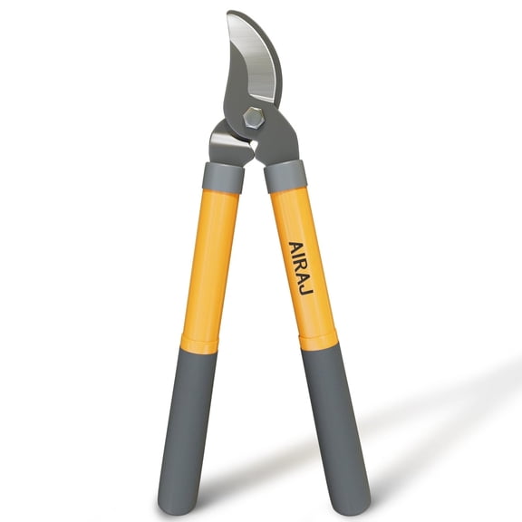 AIRAJ 16" Bypass Loppers for Tree Trimming, 1.5" Branch Cutter with SK5 Steel Blade & Lever Design, Lightweight Garden Lopping Shears