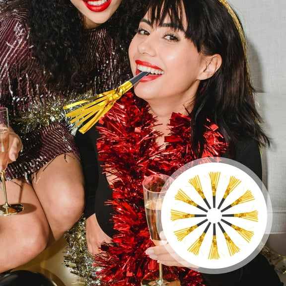 Niceauty 12Pcs New Year Decoration Party Favours for Party Attendees Golden Plastic