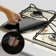 thumbnail image 6 of Double Thick Reusable Stove Burner Cover, 27x27cm Non Stick Heat Resistant Gas Stove Protector Liner, Choose Your Thickness 0.13mm 0.2mm or 0.3mm, Cuttable Splatter Guard for Kitchen, 2 Pack Black, 6 of 9