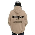 thumbnail image 5 of MIASHUI Men's Christian Scripture Print Pullover Hoodie Religious Theme Long Sleeve Casual Comfortable Sweatshirt Khaki,XL, 5 of 6