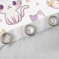 thumbnail image 4 of Homewish Kawaii Purple Kitten Black Out Curtains, Cartoon Cat Lover Curtains Pack of 2 (42x63 Each), Teens Kids Boys Girls Bedroom Curtains, Blackout Curtains Decor, 4 of 6
