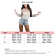 thumbnail image 4 of Camiseta con capas de malla informal con cuello redondo y manga larga transparente con perlas para mujer, 4 of 8