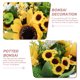 thumbnail image 3 of unbranded Planta Artificial Con Girasol Amarillo En Maceta Para Interior, 3 of 6