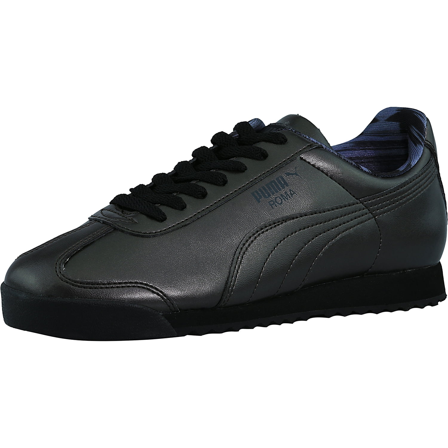 Puma Women s Roma Metallic Black Dark Shadow Ankle High Fashion Sneaker 6M Walmart