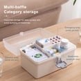 thumbnail image 3 of Medicine Storage Box Emergency First Container Tools Aid Pillboxes Container Multilayer Portable Handle Chest Drawer Accessories Large, 3 of 9